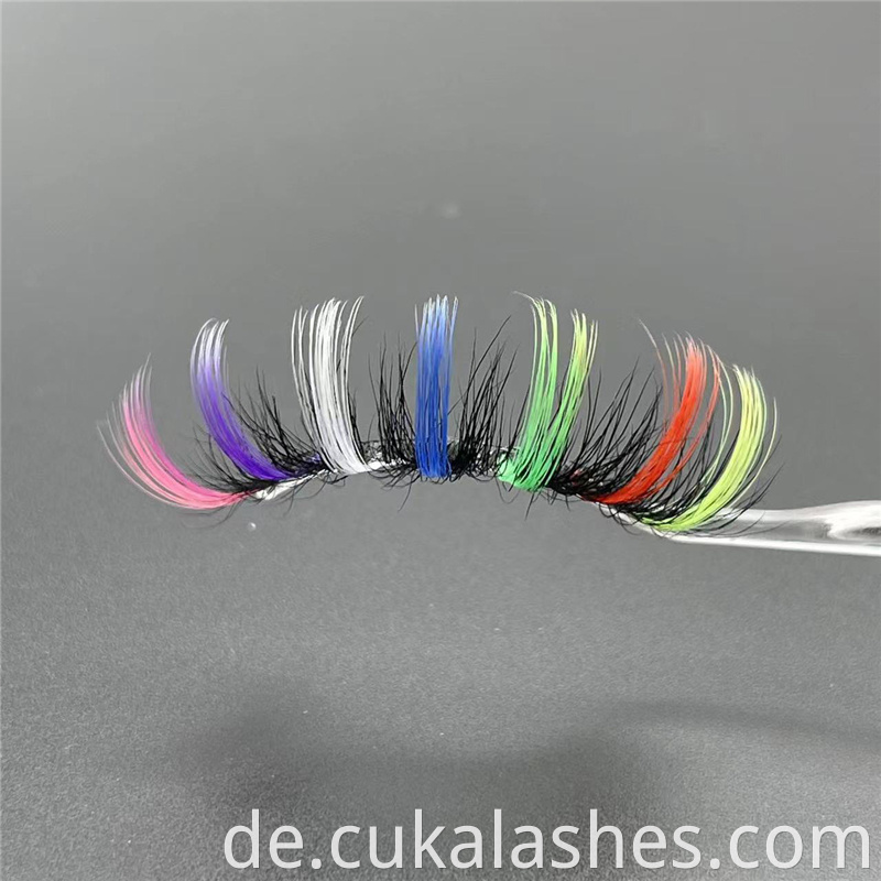 Rainbow Colored Eyelashes